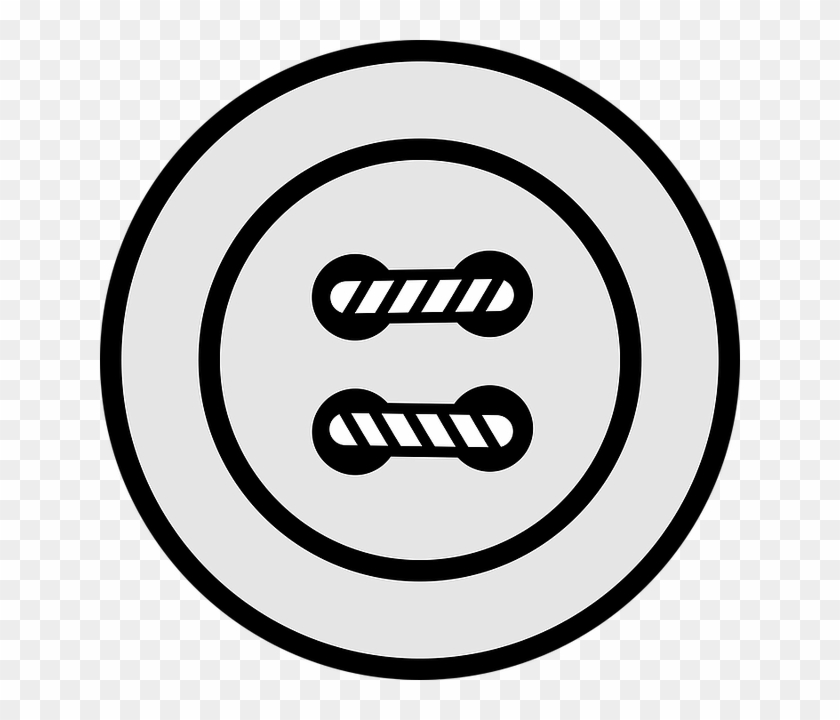 Buttons Clipart Boton - Button Clipart Black And White - Png Download