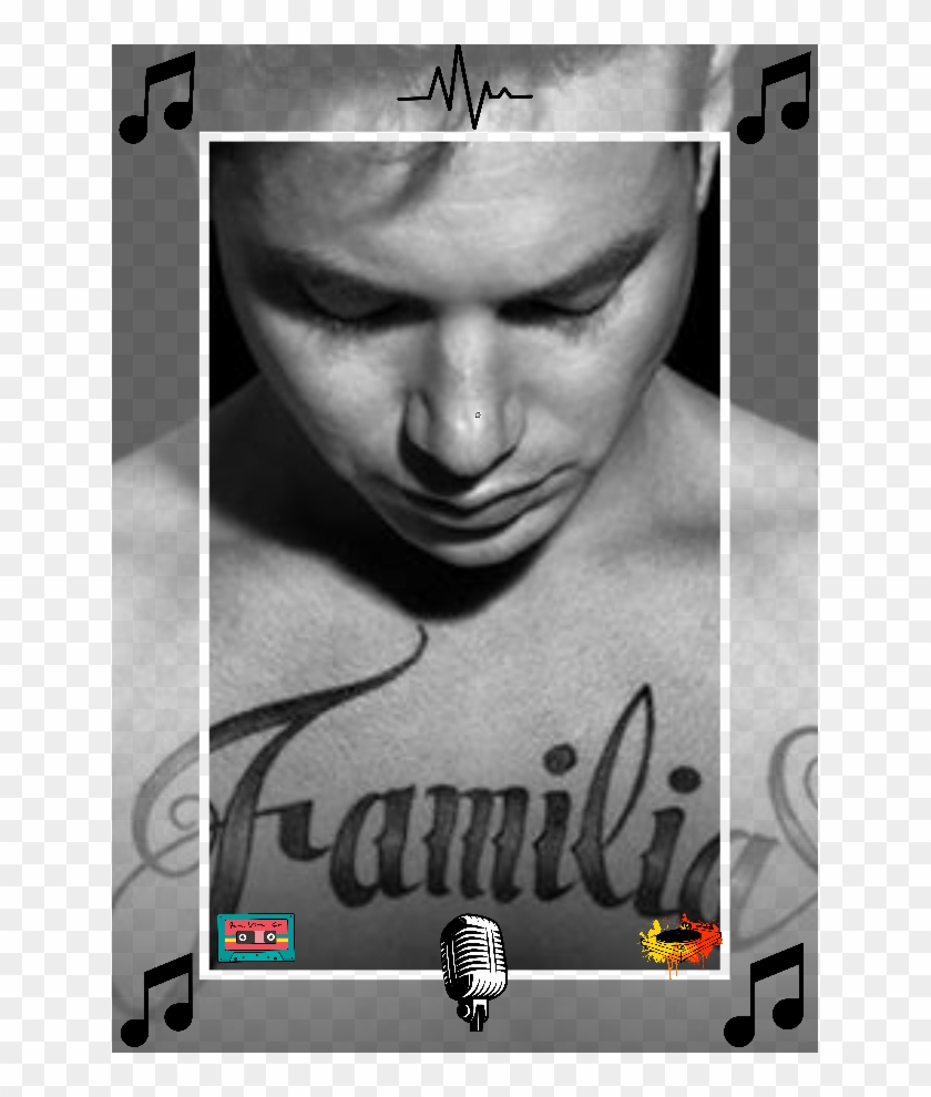 Model Image T Shirt - Tatuaje J Balvin La Familia Clipart