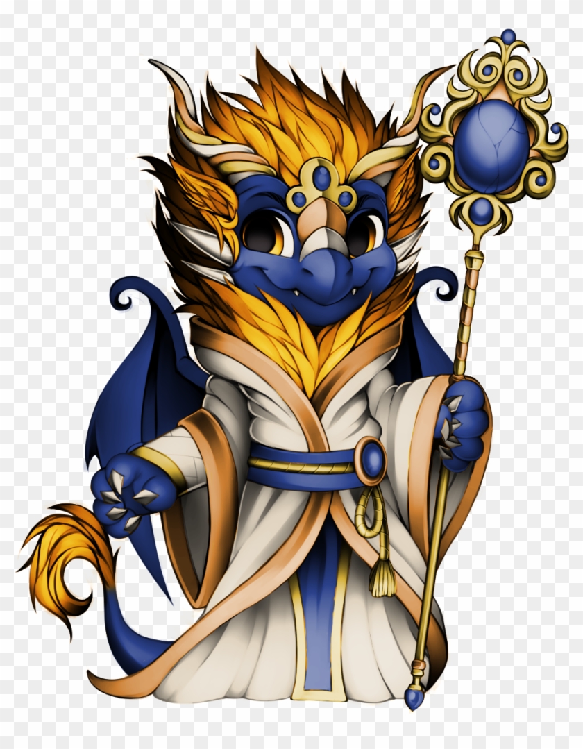 Furvilla Tigereye Peak Sorcerer Dragon - Cartoon Clipart #5776984