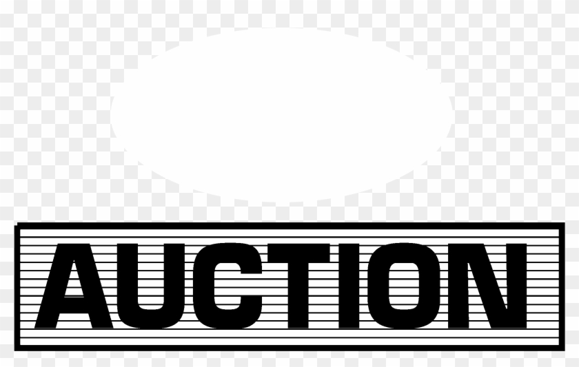 Pmi Auction Logo Black And White - Auction White Logo Png Clipart #5777350