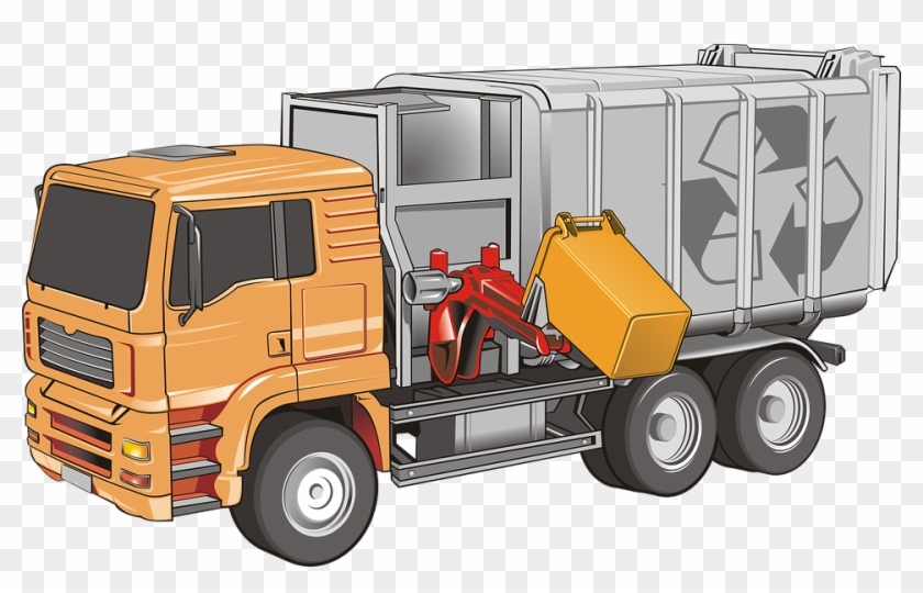Truck, Heavy Weight, Vehicle, Trash, Road, Tire - Transporte De Residuos Solidos Urbanos Clipart