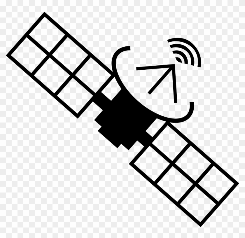 Satellite Clipart Outline - Satellite Vector Png Transparent Png #5778322