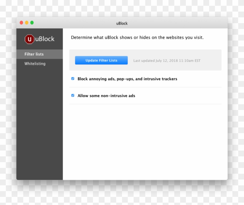 The App Window Has Two Tabs, Filter Lists And Whitelisting - Dji Assistant 2 Refresh Clipart
