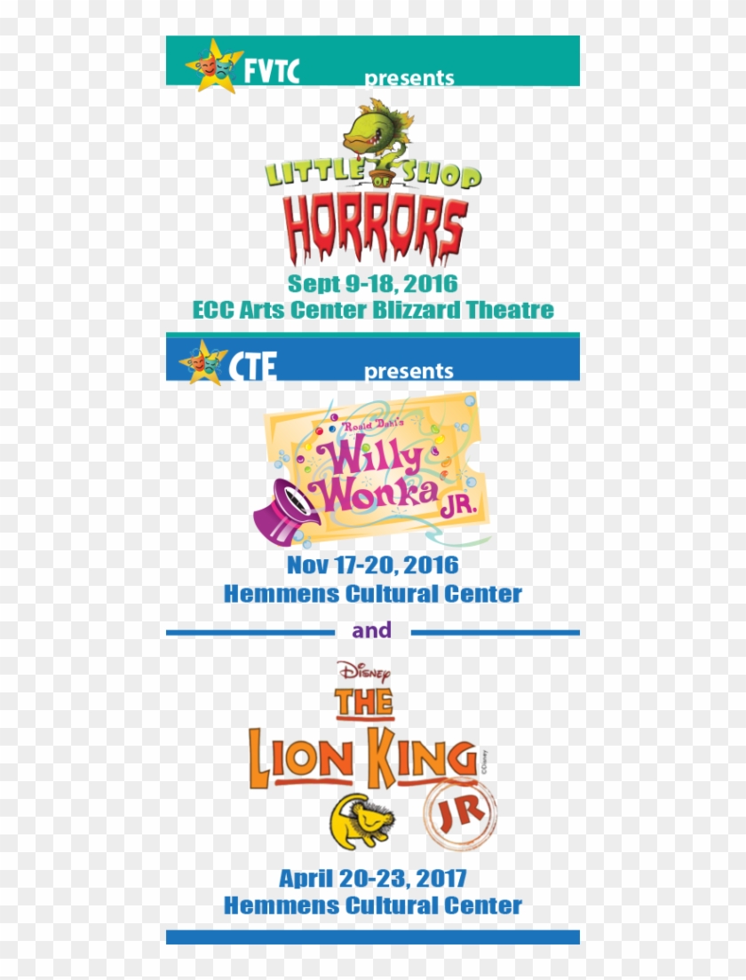 Little Shop Wonka Lion King Announcemt - Poster Clipart #5781954