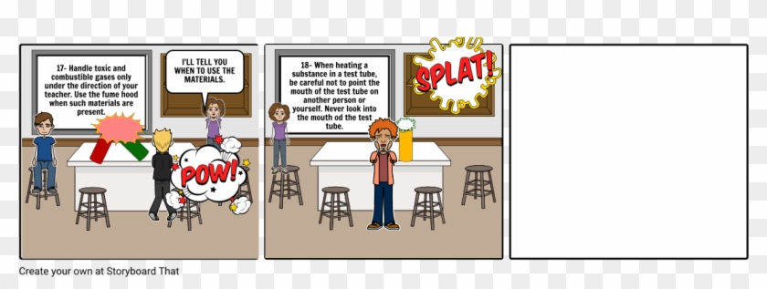 Safety In The Laboratory - Cartoon Clipart #5782217