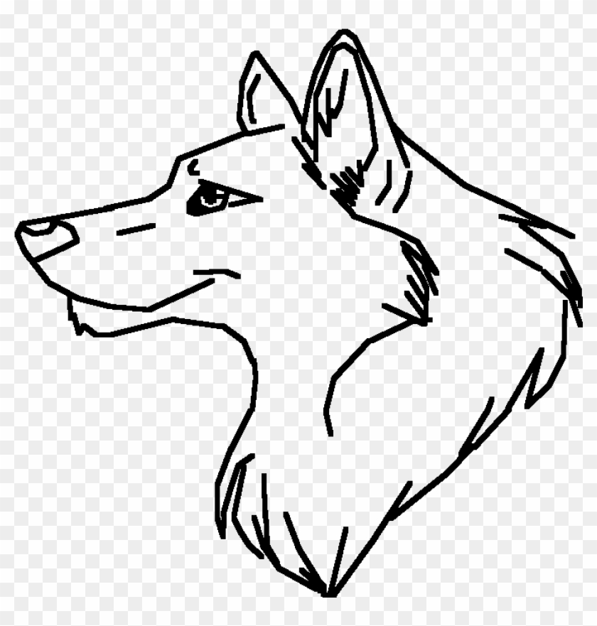 Wolf Art - Dog Yawns Clipart #5782224