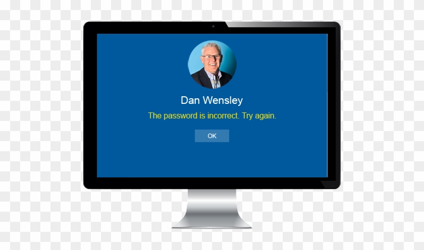 Windows Failed Login - Led-backlit Lcd Display Clipart #5782400