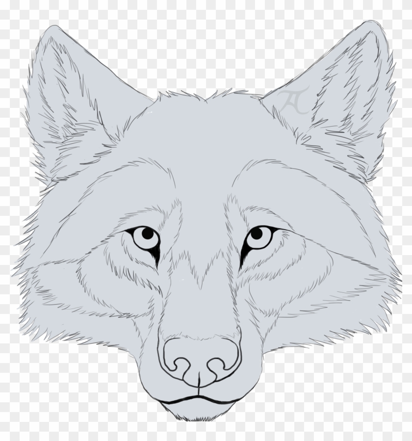 Free Wolf Line Art - Sketch Clipart #5782445