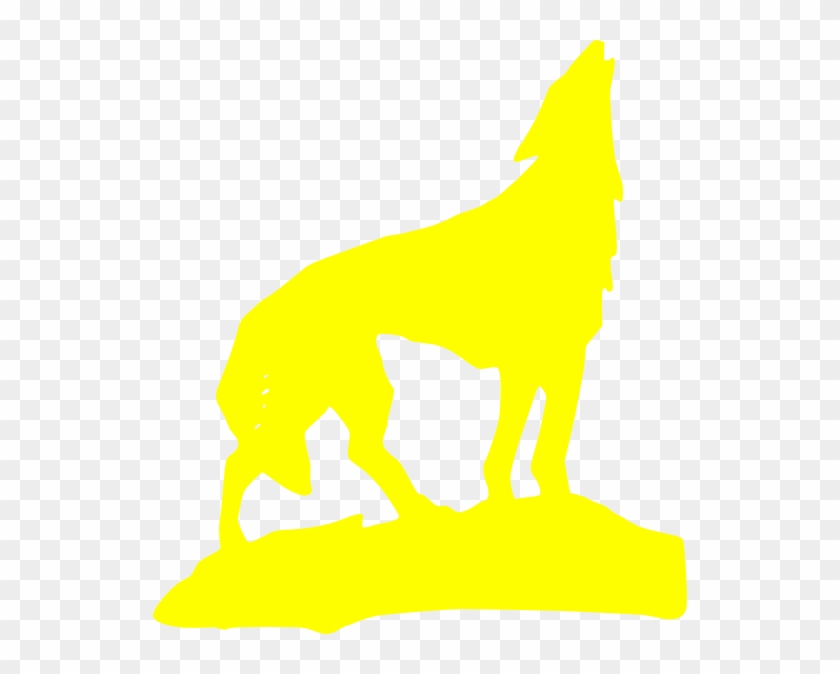 Yellow Wolf Clipart #5782487