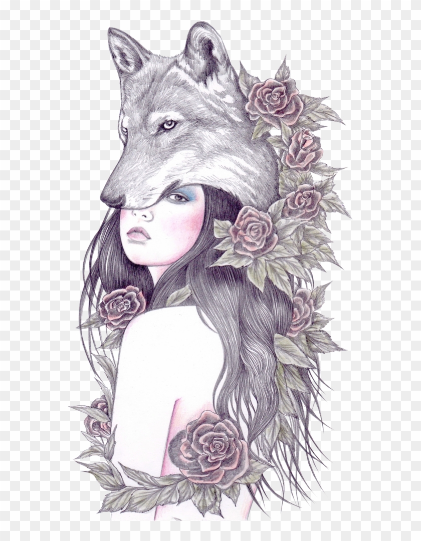 She Has A Heart Of The Wolf - Lobos Para Dibujar Clipart