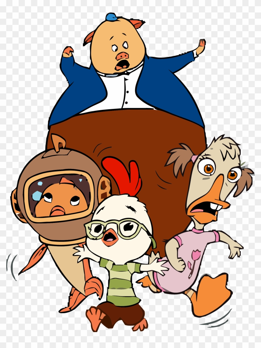 Chicken Little Escape Clipart Png - Chicken Little Y Sus Amigos Transparent Png