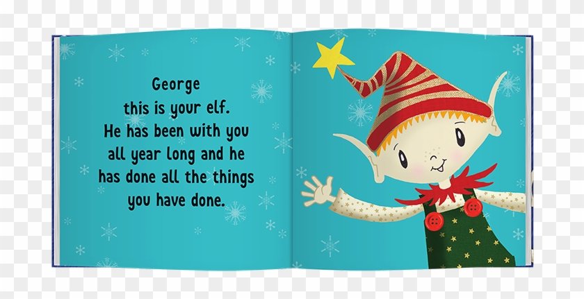 Personalised Christmas Elf Children's Story Softback - Cartoon Clipart