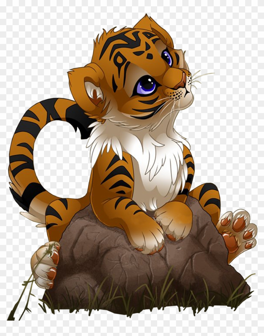 Jaguar Clipart Tigre - Tiger Cub Cartoon - Png Download #5783551