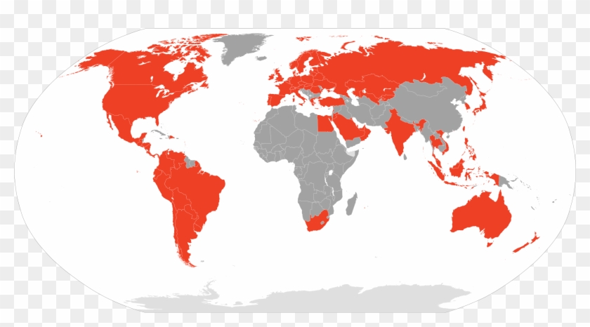 Availability Of Google Play Books In The World - Left And Right Politics World Map Clipart #5783693