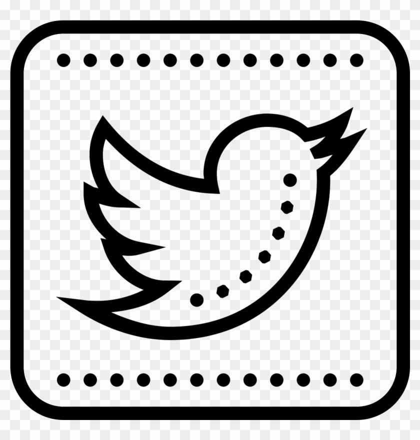 Twitter Squared Icon - Twitter Icon Png Clipart #5783936