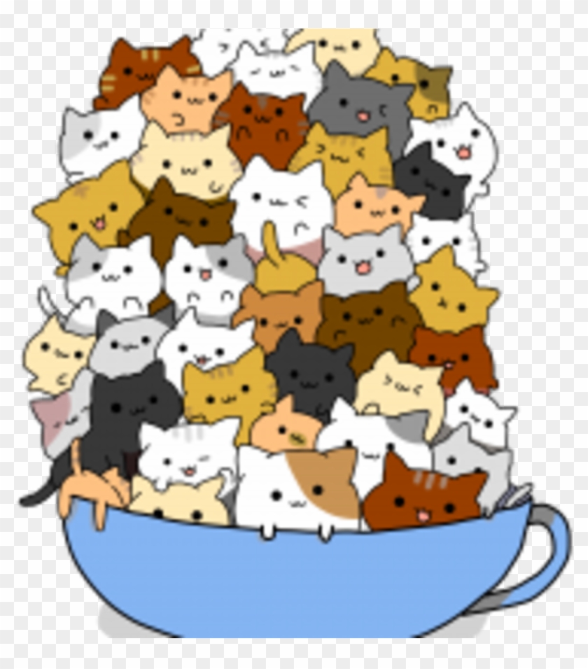 Cute Kawaii Cats Clipart #5784231