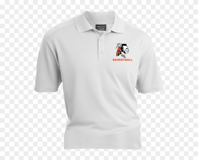 Nike Men's Dri-fit Polo - White Polo T Shirt Png Clipart #5784326