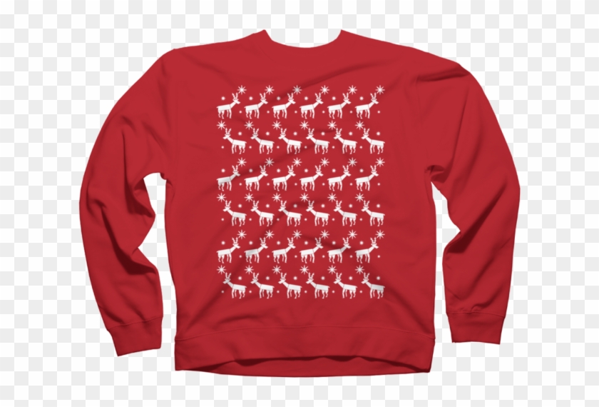 Reindeer Pattern Christmas Jumper - Extended Dream Team Merch Clipart