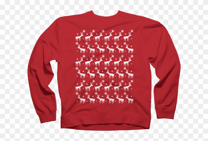 Reindeer Pattern Christmas Jumper - Extended Dream Team Merch Clipart #5784785