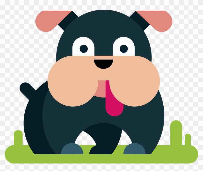 Cute Dog Geometric Animals Clipart #5785398