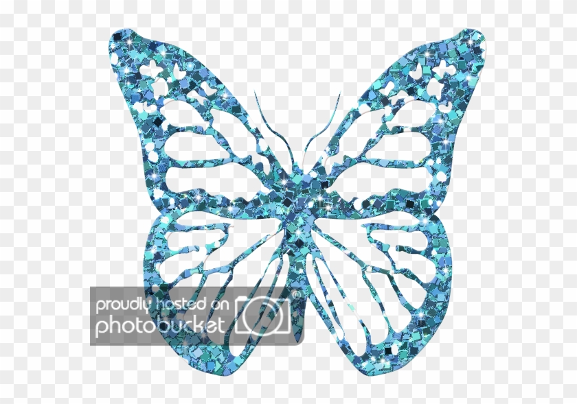 Turq Gltr Butterfly2 - Adonis Blue Clipart