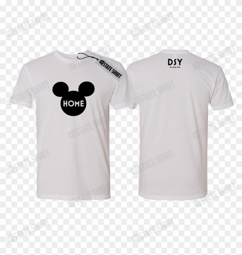 Disney Ears State Home T Shirt, Customizable Options - Active Shirt Clipart