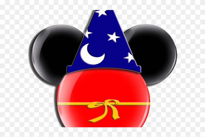 Disney Ears Cliparts - Sorcerer Mickey Mouse Head - Png Download