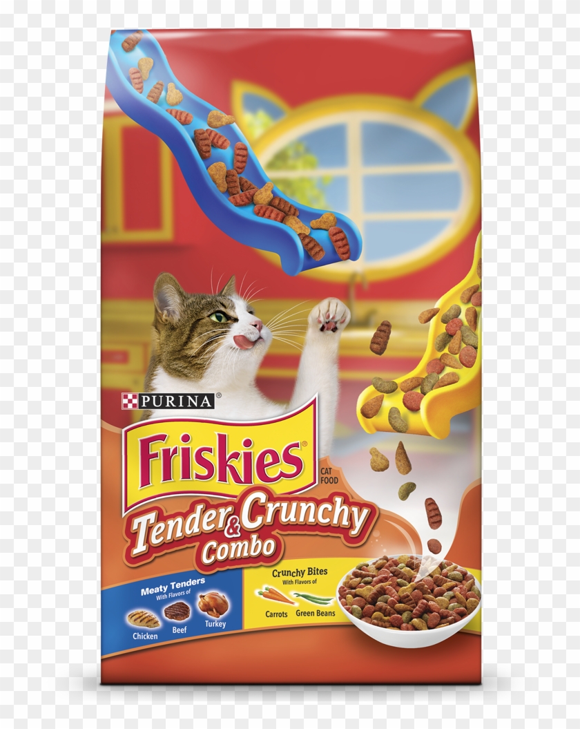 Friskies Tender Crunchy Dry Cat Food - Friskies Tender And Crunchy Clipart #5785697