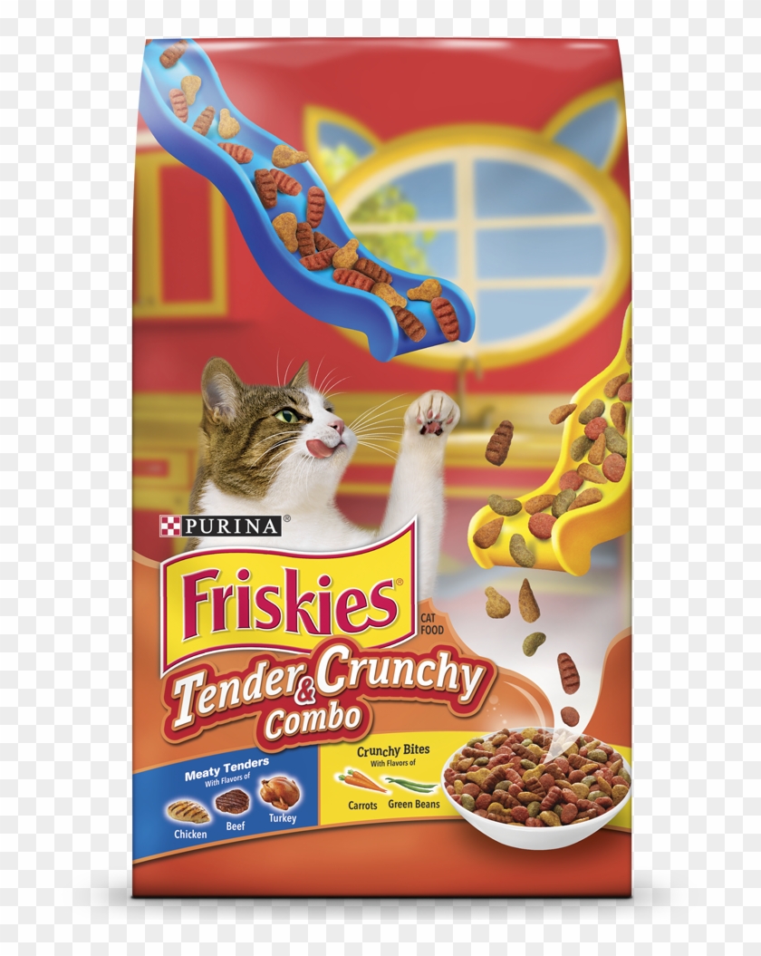 Friskies Tender Crunchy Dry Cat Food - Friskies Tender And Crunchy Clipart