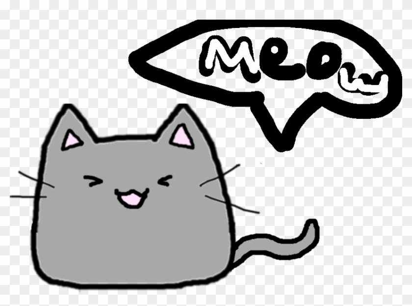 Cat - Happy Squat - Blob Cat Clipart #5785718