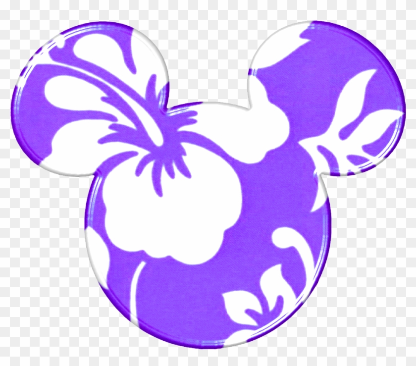Mickey Heads Hawaiian Style - Hawaiian Mickey Mouse Clipart