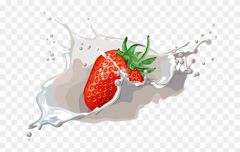 Strawberry Png Vector - Fresh Yogurt In Ghana Clipart #5786094