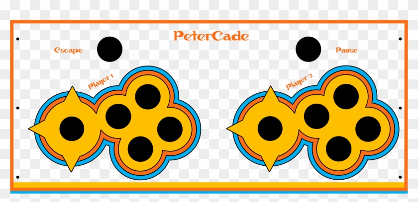 Here Is A Png Of The Control Panel And A Pdf Of The - Arcade Control Panel Clipart