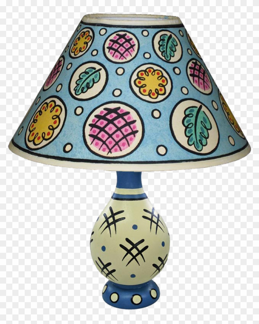 Cross-hatch Vase Lamp - Lampshade Clipart #5786621