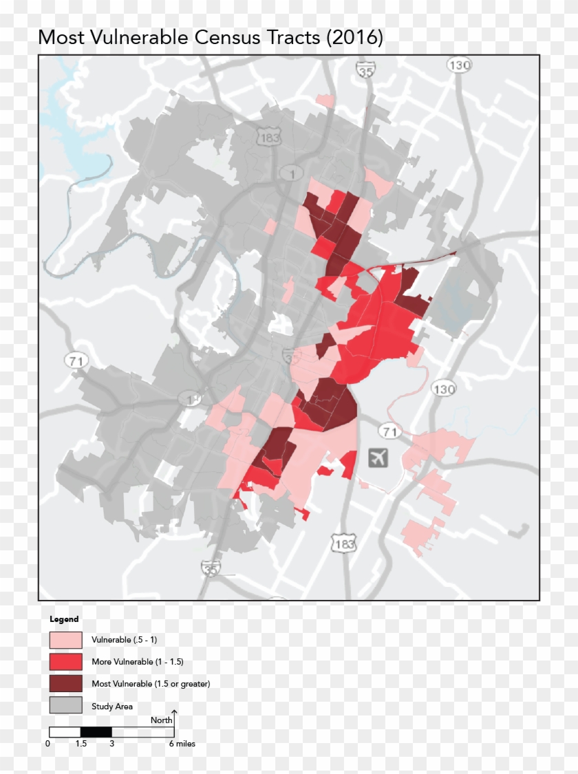 Download The Map - Comparison Between Gentrifying And Non Gentrifying Clipart #5786642