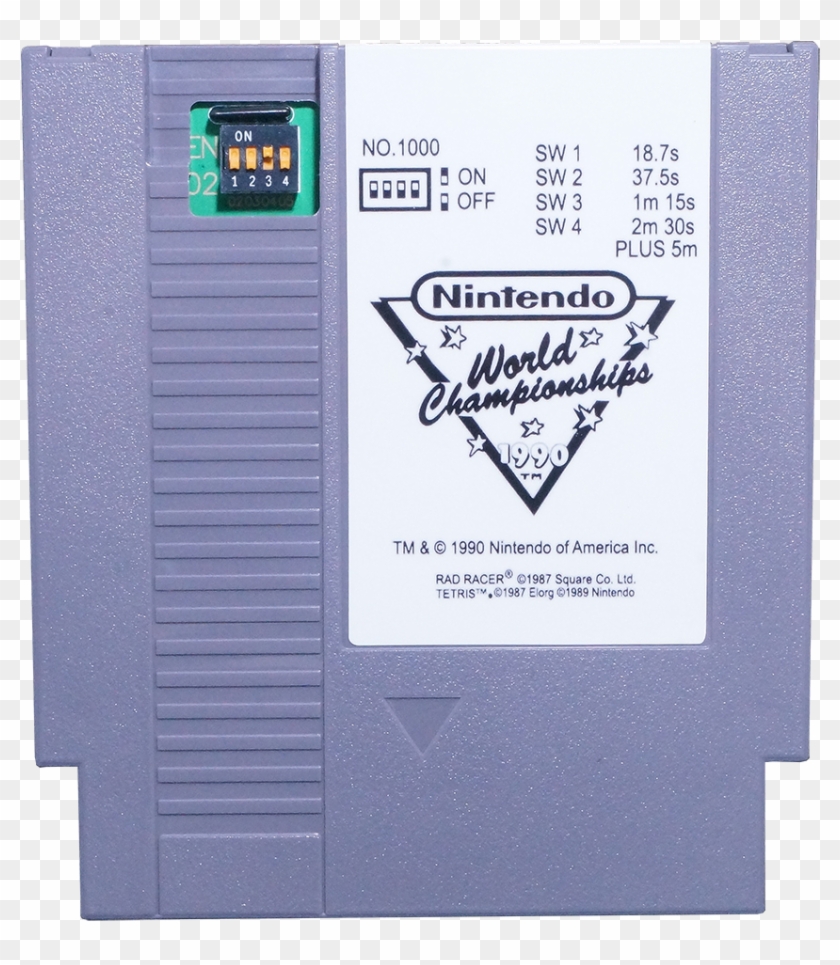 1990 Gray Nintendo World Championships Cart - Nintendo Clipart #5786647