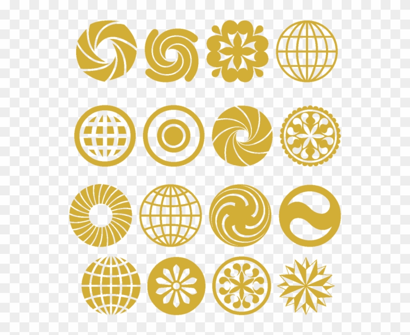 Graphic Black And White Stock Gold Colors Circle Png - Circle Clipart