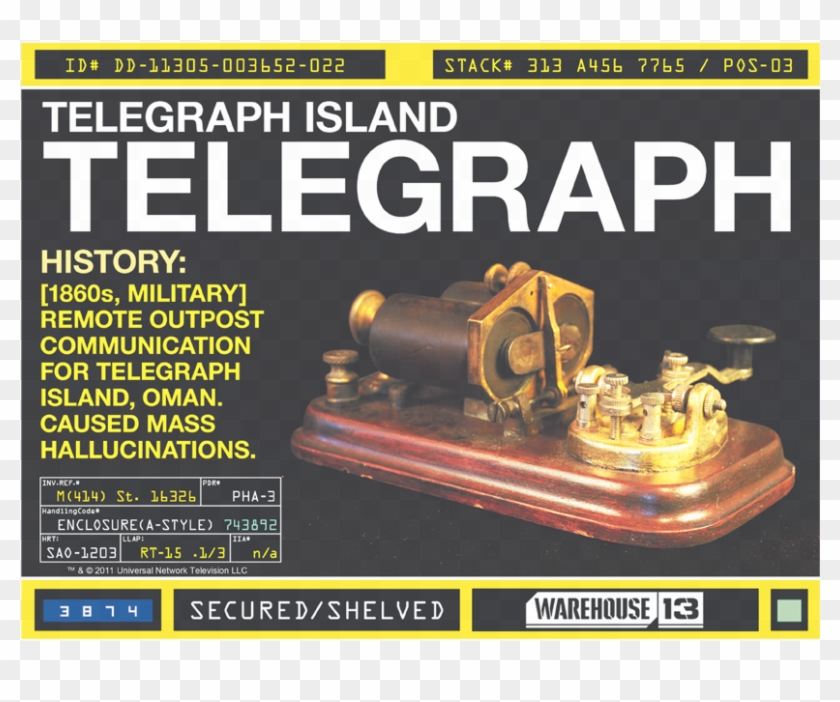 Warehouse 13 Telegraph Island Youth T Shirt - Brass Clipart