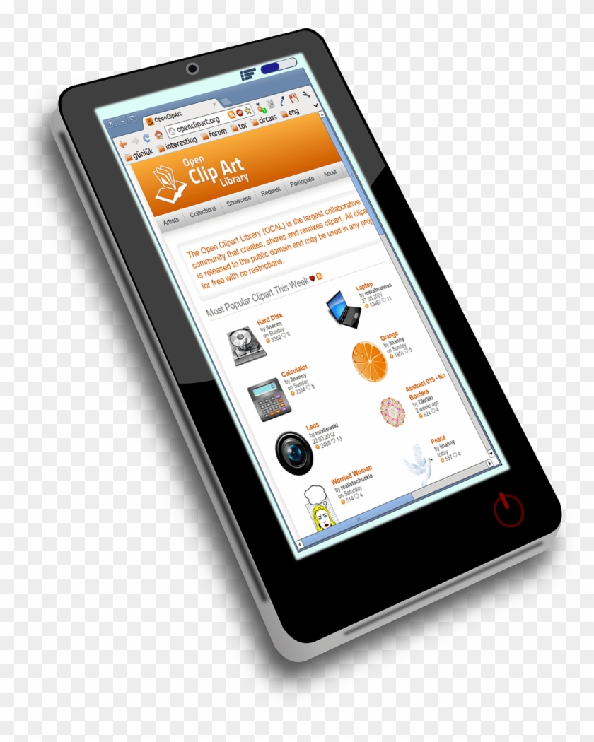 Floor Clipart Swipe - Smartphone - Png Download