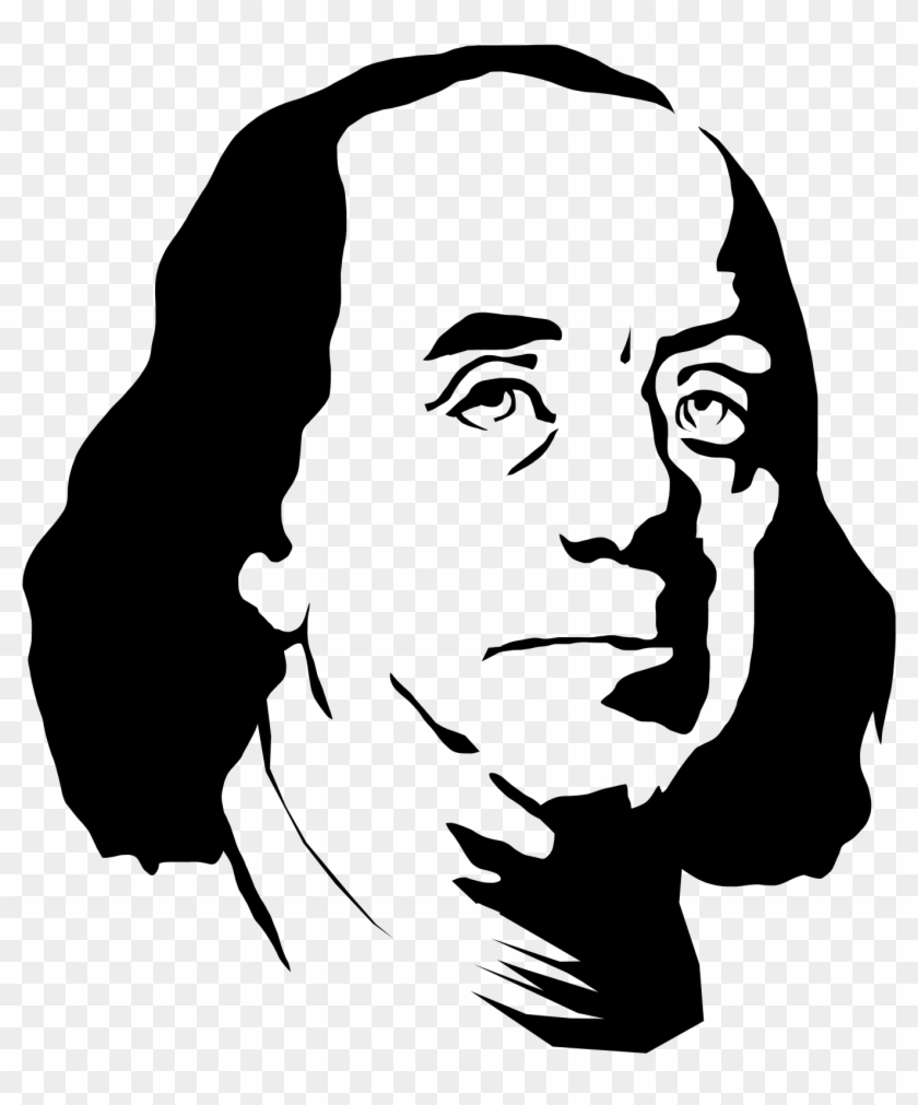 [o] [s] "i Am Disappoint" - Ben Franklin Head Outline Clipart #5787470