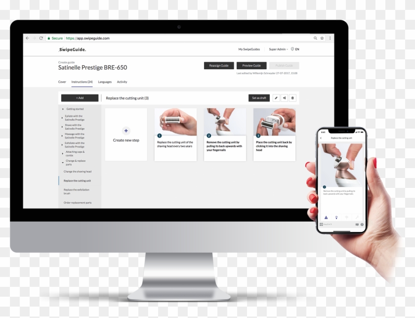 Swipeguide Mobile-de - - Software User Guide Design Clipart