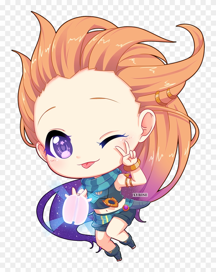 Zoe Png - League Of Legends Chibi Zoe Clipart