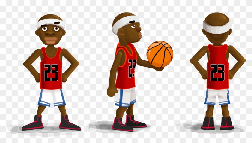 Character Design For Stickman Slam Dunk Game - Shoot Basketball Clipart #5787650