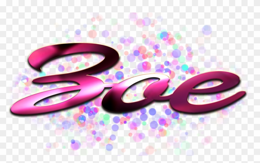 Zoe Name Logo Bokeh Png - Shakira Name Clipart