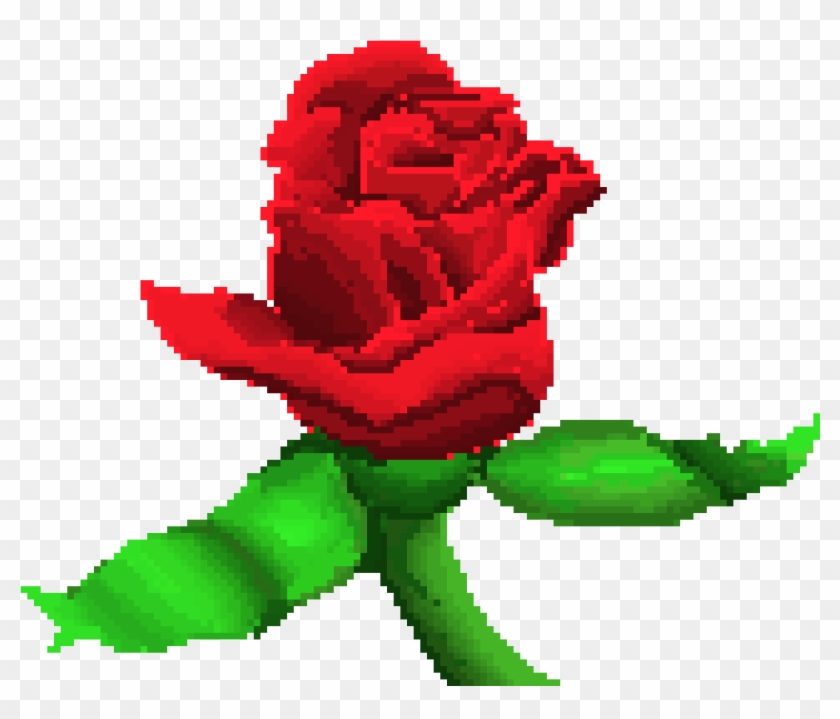 Meh - Transparent Pixel Rose Clipart