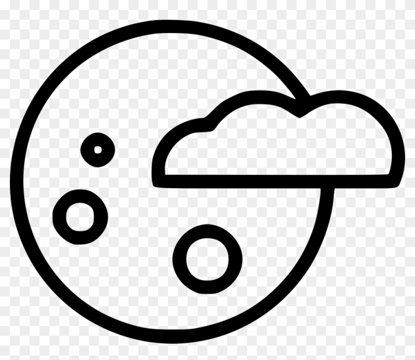 Moon Cloud Haloween Night Comments - Circle Clipart #5788768