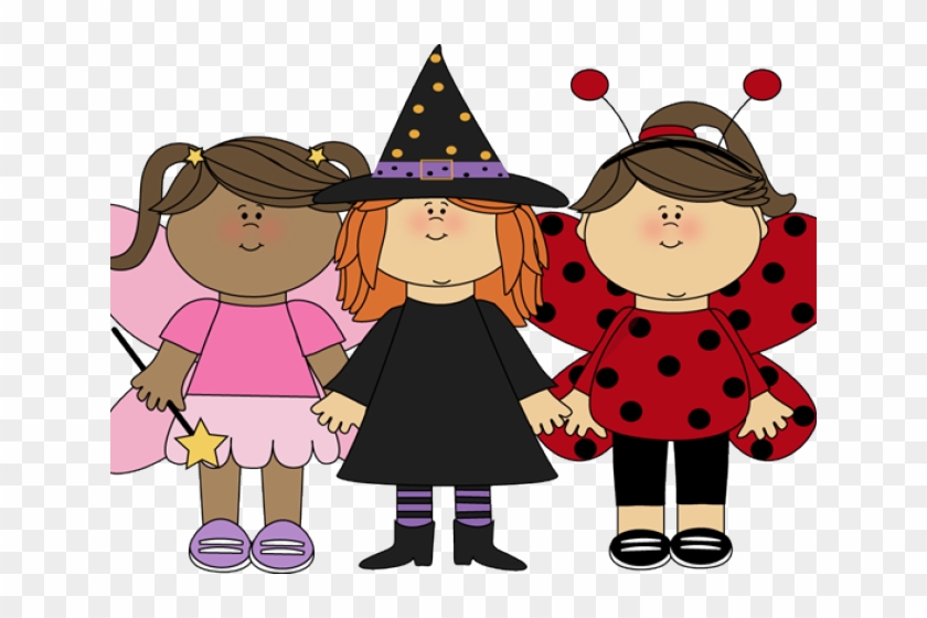 Haloween Clipart - Girl On Halloween Clipart - Png Download