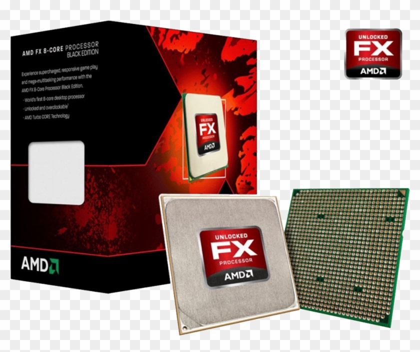 Amd Fx 8350 4ghz 8 Core Processor , Png Download - Amd Fx Clipart