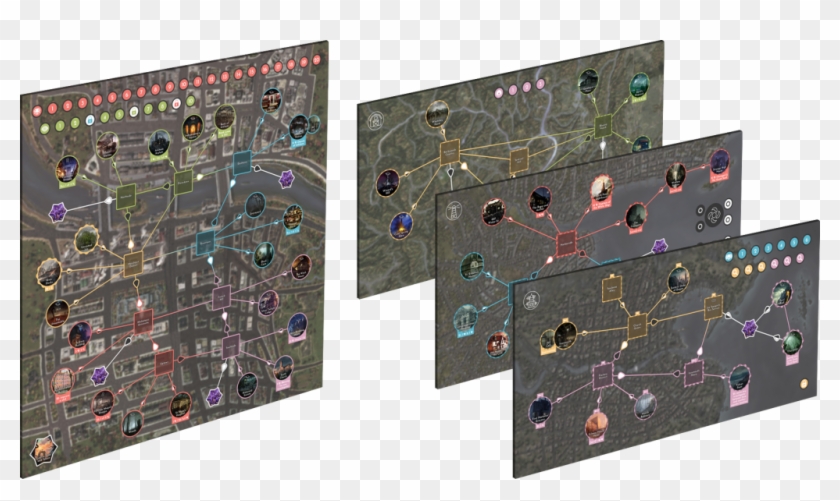 Four Boards For Arkham Horror Revised - Wood Clipart