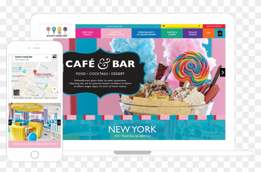 Responsive Landing Page - Dylan's Candy Bar Advertising Clipart #5789824